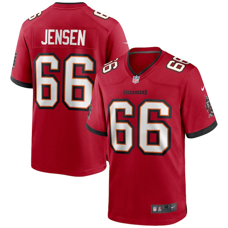 Men Tampa Bay Buccaneers #66 Ryan Jensen Nike Red Game NFL Jersey